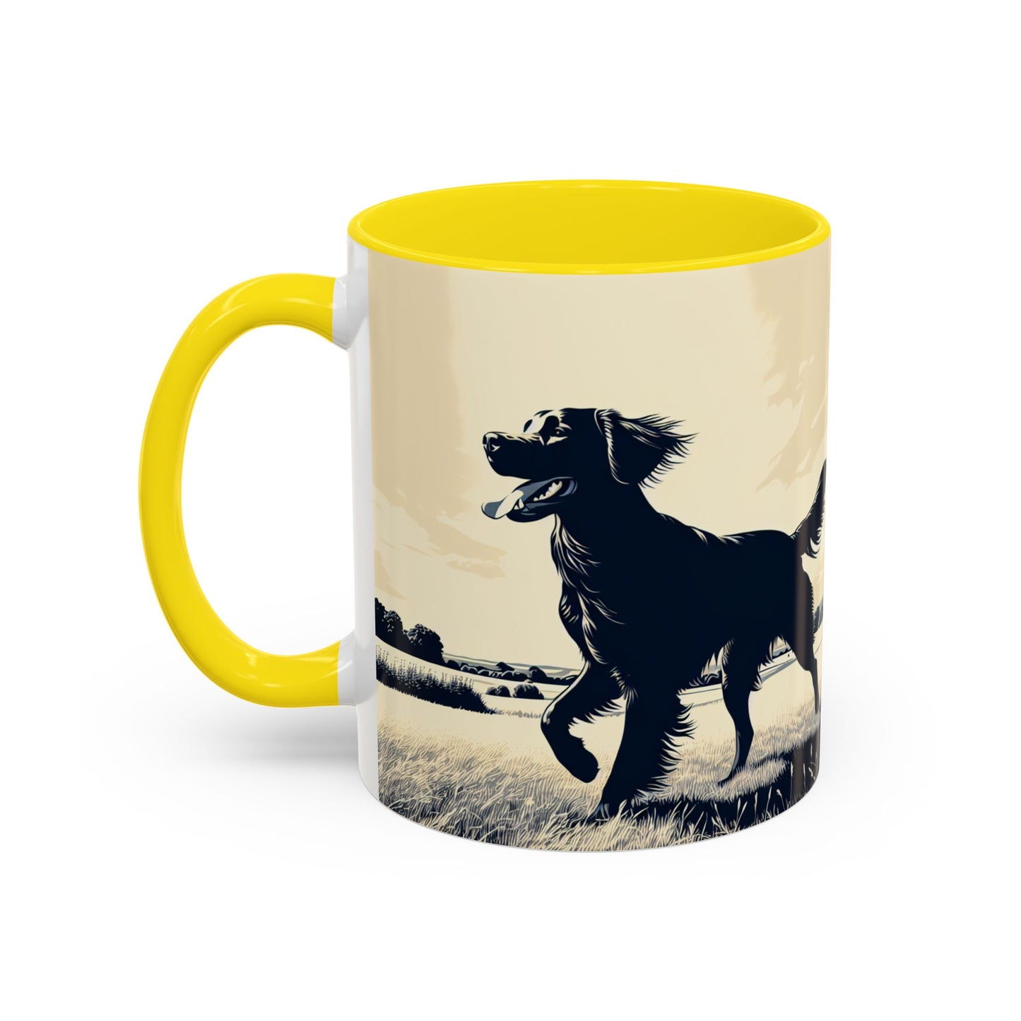 Flat Coated Retriever Accent Coffee Mug - Perfect Gift for Dog Lovers