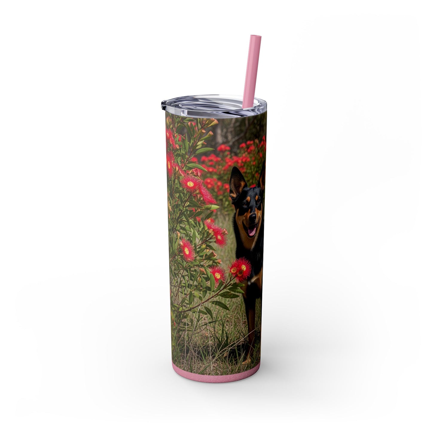 Australian Kelpie Tumbler with Straw, 20oz