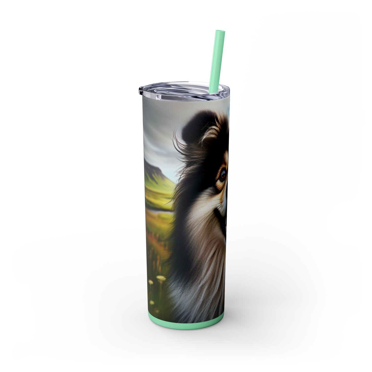 Icelandic Sheepdog Tumbler with Straw, 20oz
