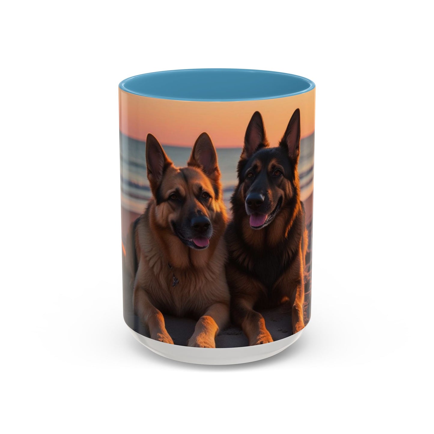 German Shepherd Love Accent Coffee Mug - Perfect Gift for Dog Lovers