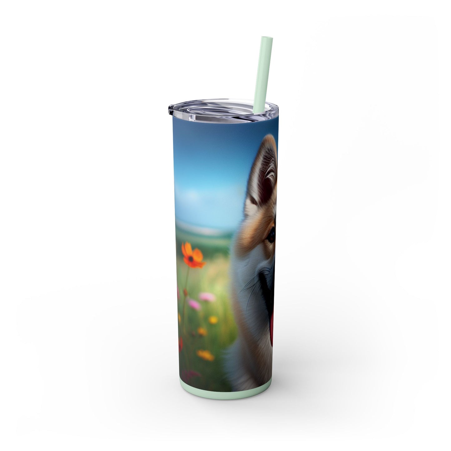 Canaan Dog Tumbler with Straw, 20oz