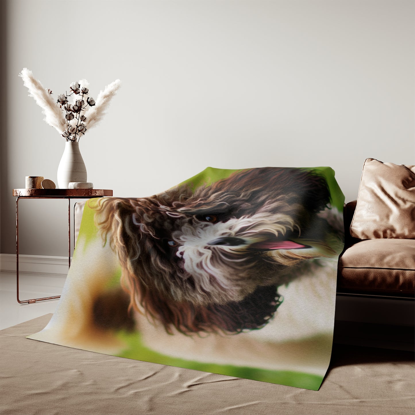 Spanish Water Dog Sweatshirt Blanket
