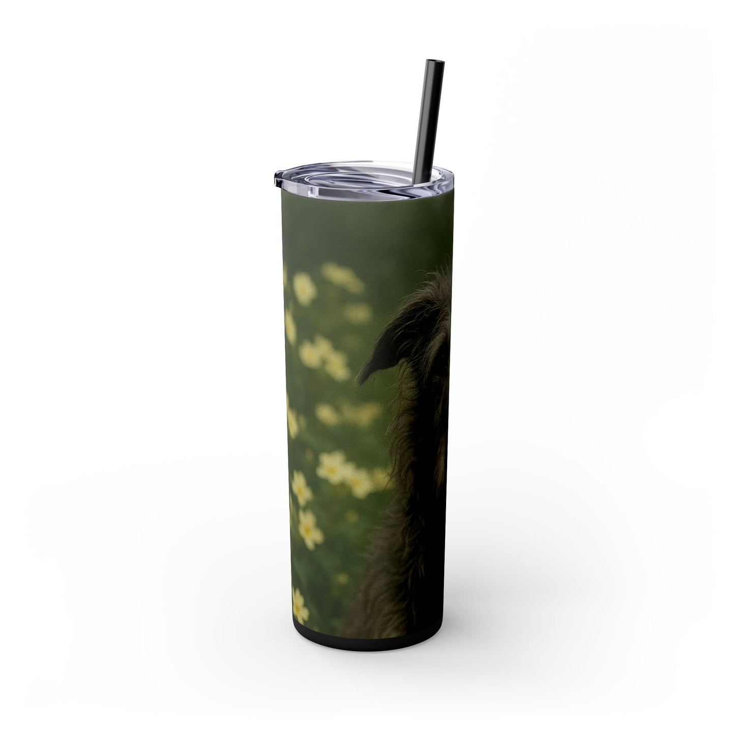Scottish Deerhound Tumbler with Straw, 20oz