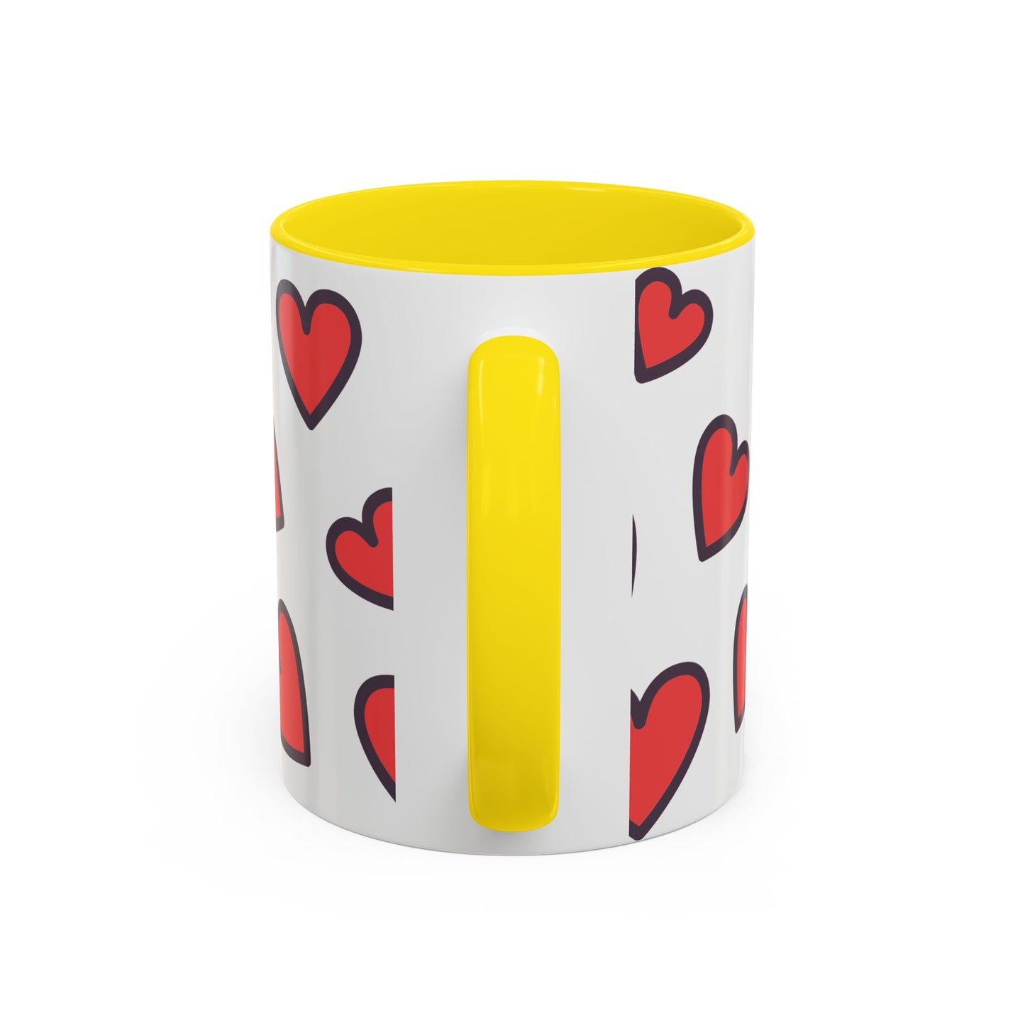 Hearts Accent Coffee Mug - Perfect Gift for Dog Lovers