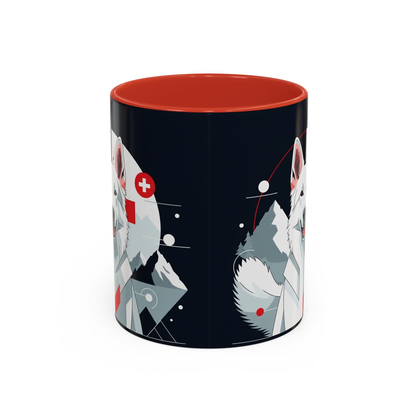White Swiss Shepherd Dog Accent Coffee Mug - Perfect Gift for Dog Lovers