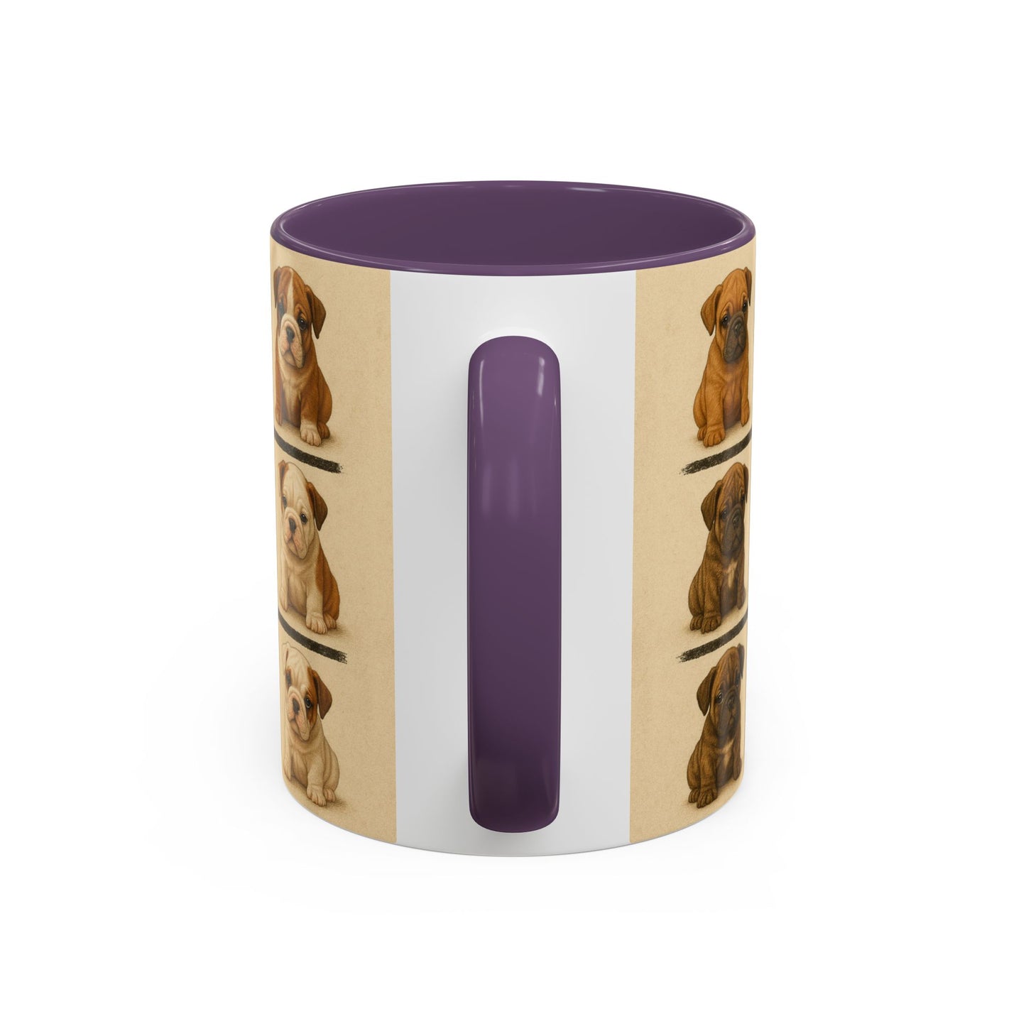 Bulldog puppies Accent Coffee Mug - Perfect Gift for Dog Lovers
