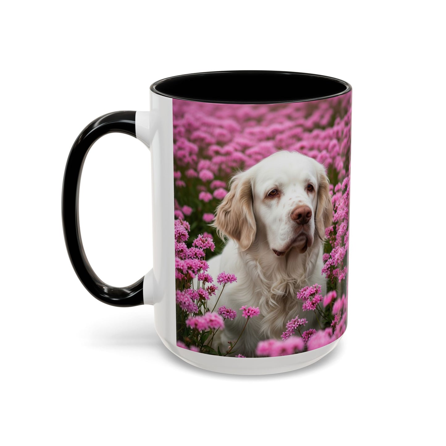 Clumber Spaniel Accent Coffee Mug - Perfect Gift for Dog Lovers
