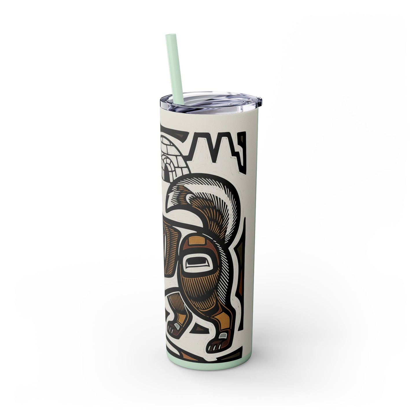 Canadian Eskimo Dog Tumbler with Straw, 20oz