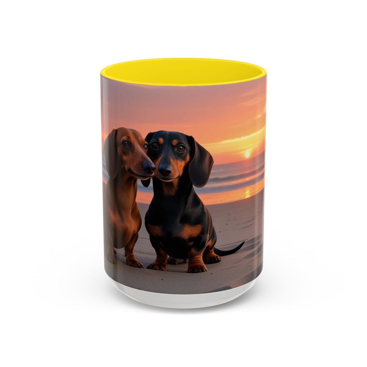 Dachshund Love Accent Coffee Mug - Perfect Gift for Dog Lovers