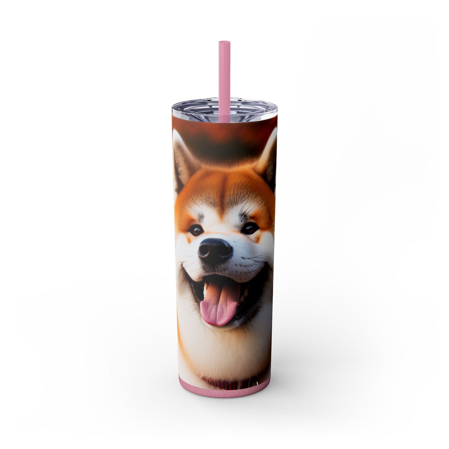 Japanese Akitainu Tumbler with Straw, 20oz