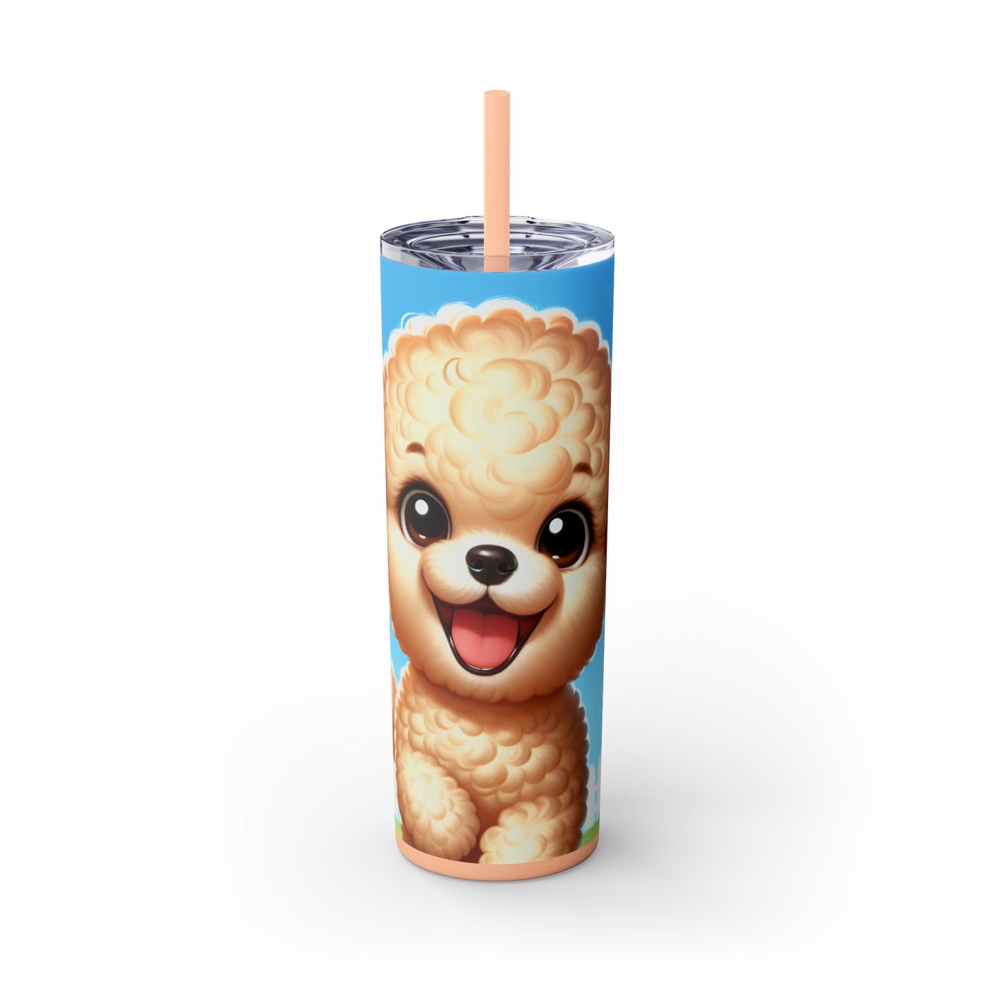 Miniature Poodle Tumbler with Straw, 20oz