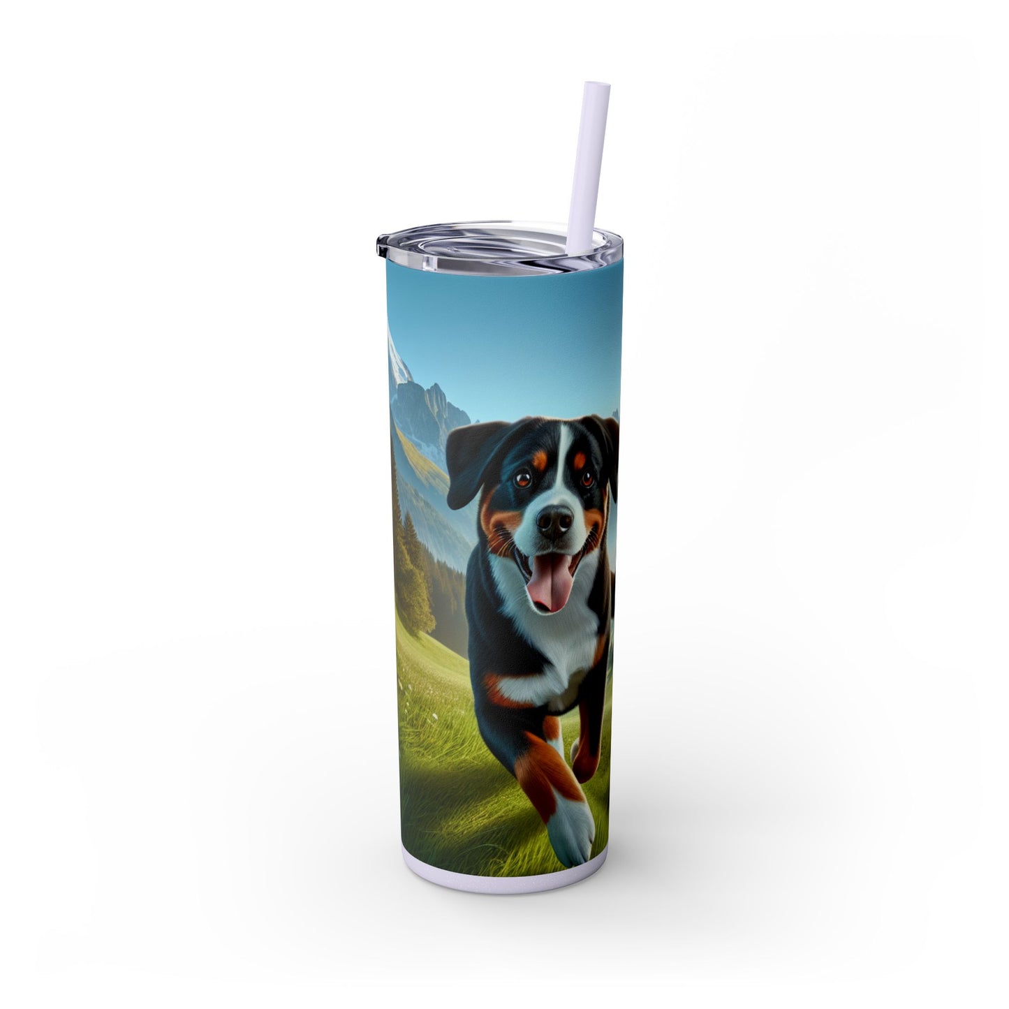 Entlebucher Mountain Dog Tumbler with Straw, 20oz