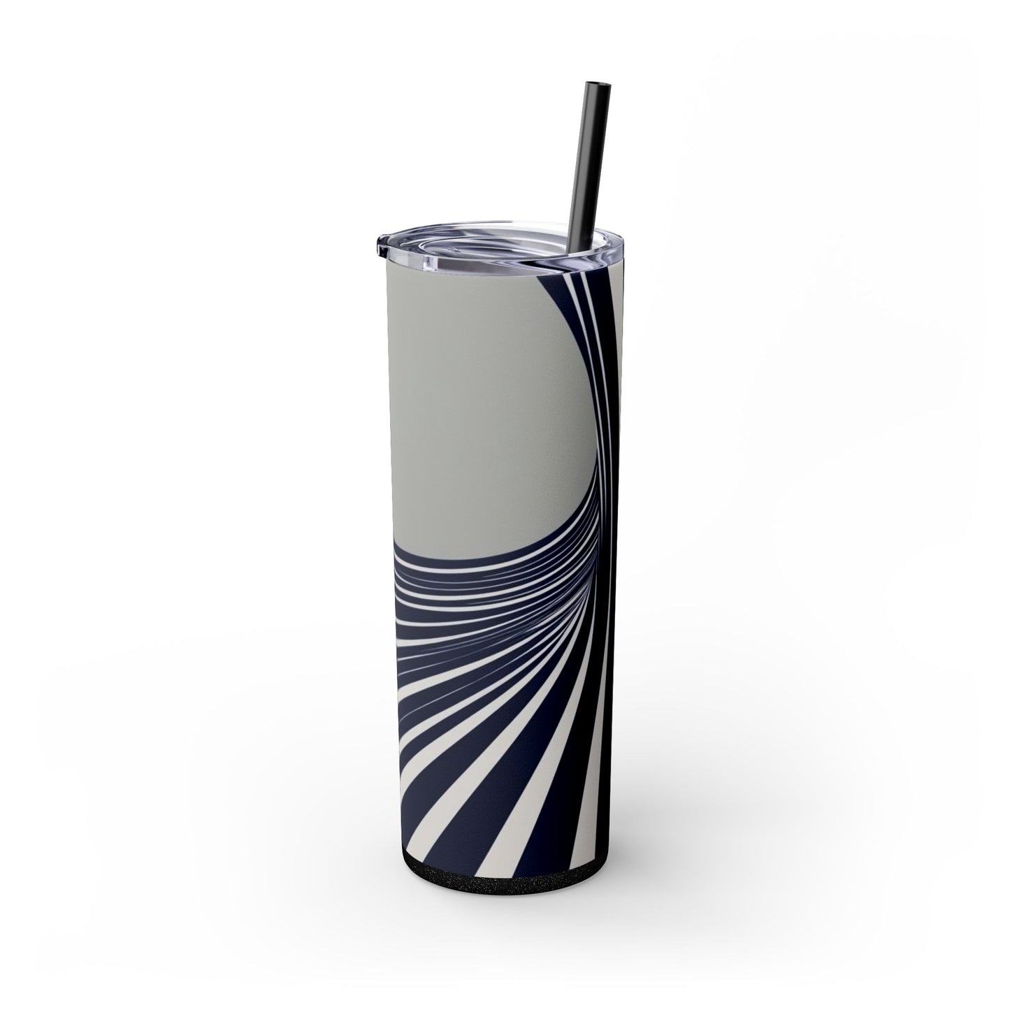 Optical Illusion Skinny Tumbler with Straw, 20oz