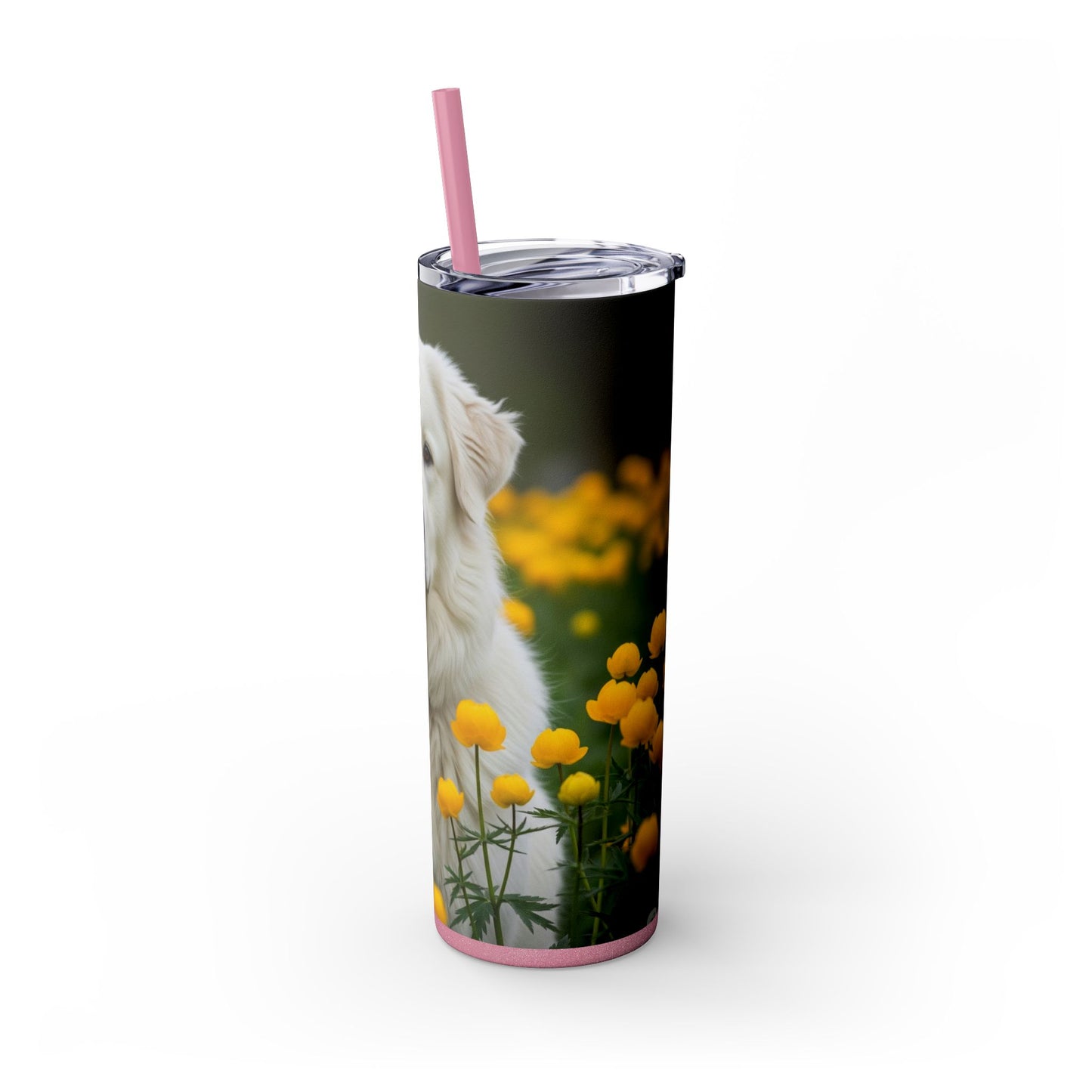 Romanian Mioritic Shepherd Dog Tumbler with Straw, 20oz