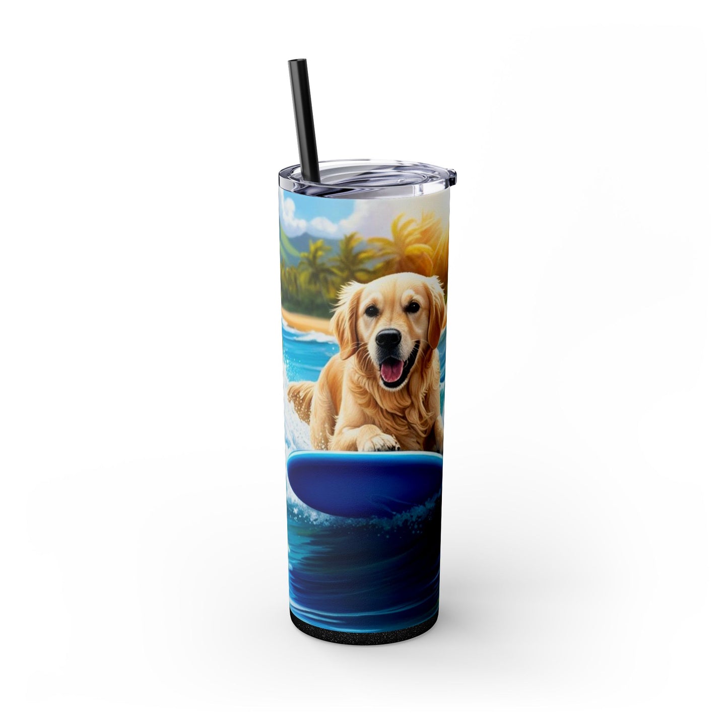 Surf Dogs Tumbler with Straw, 20oz