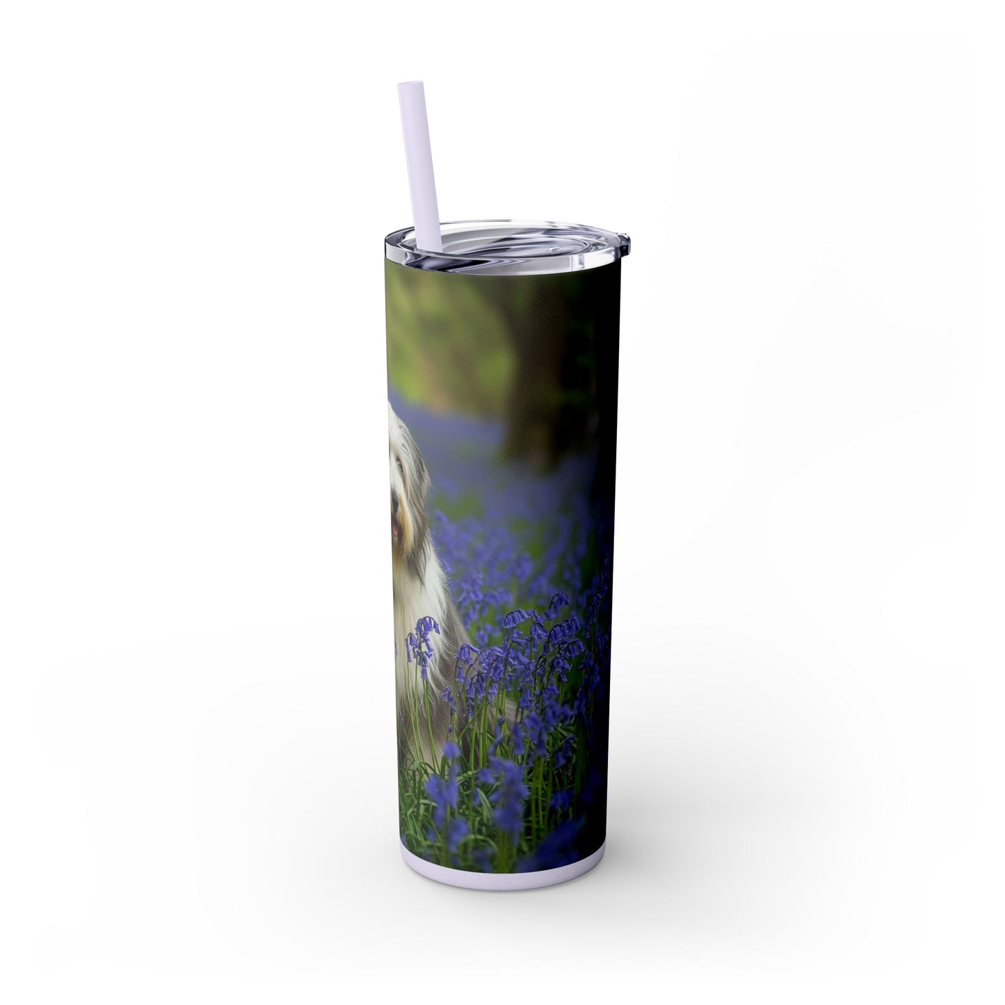 Bearded Collie Tumbler with Straw, 20oz