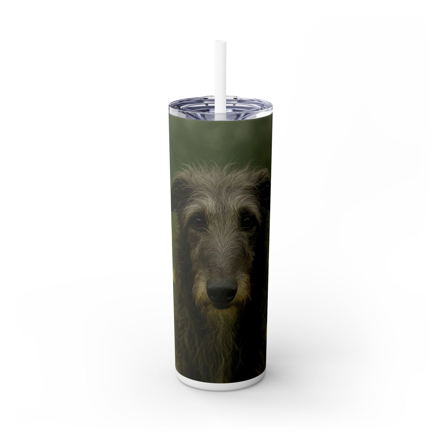 Scottish Deerhound Tumbler with Straw, 20oz