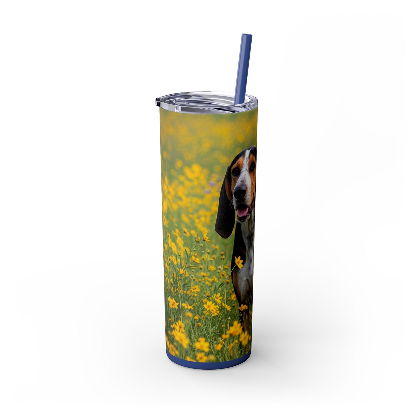 American English Coonhound Tumbler with Straw, 20oz