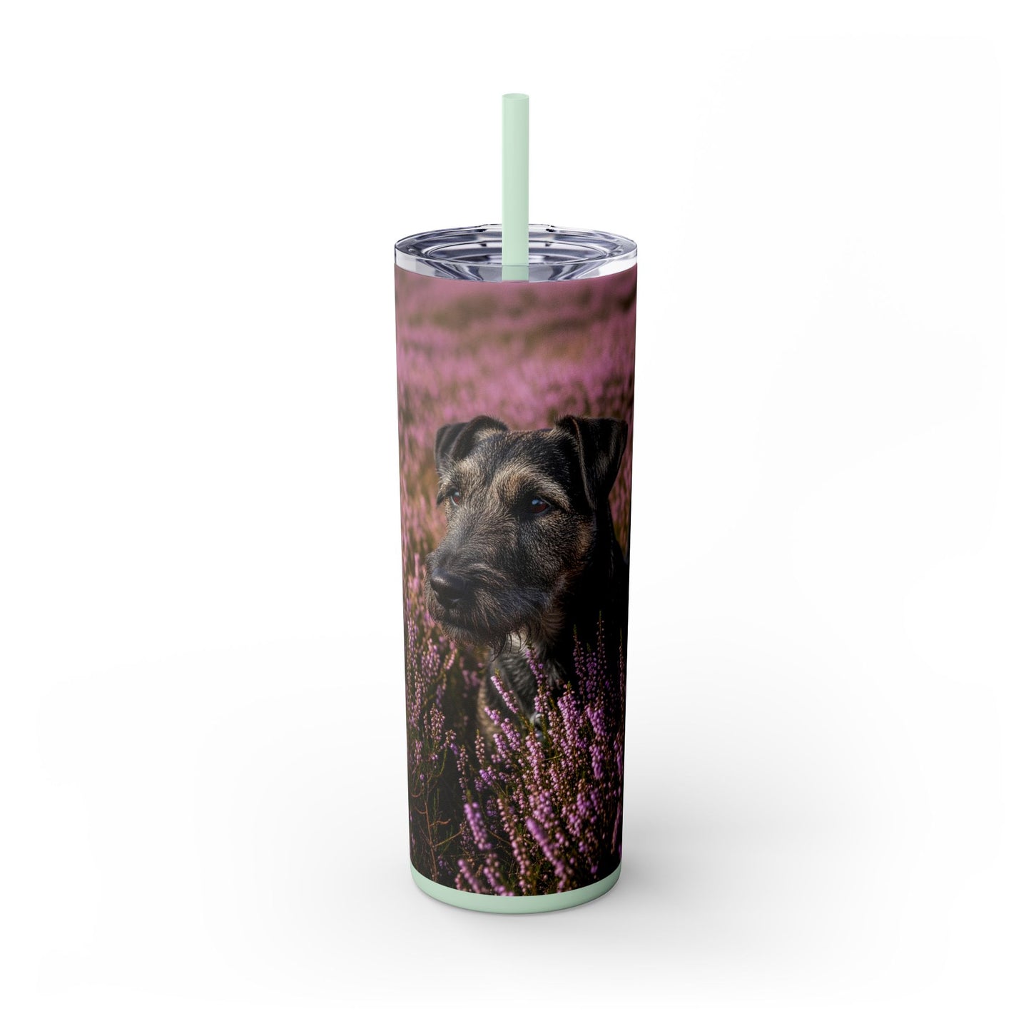 Glen of Imaal Terrier Skinny Tumbler with Straw, 20oz