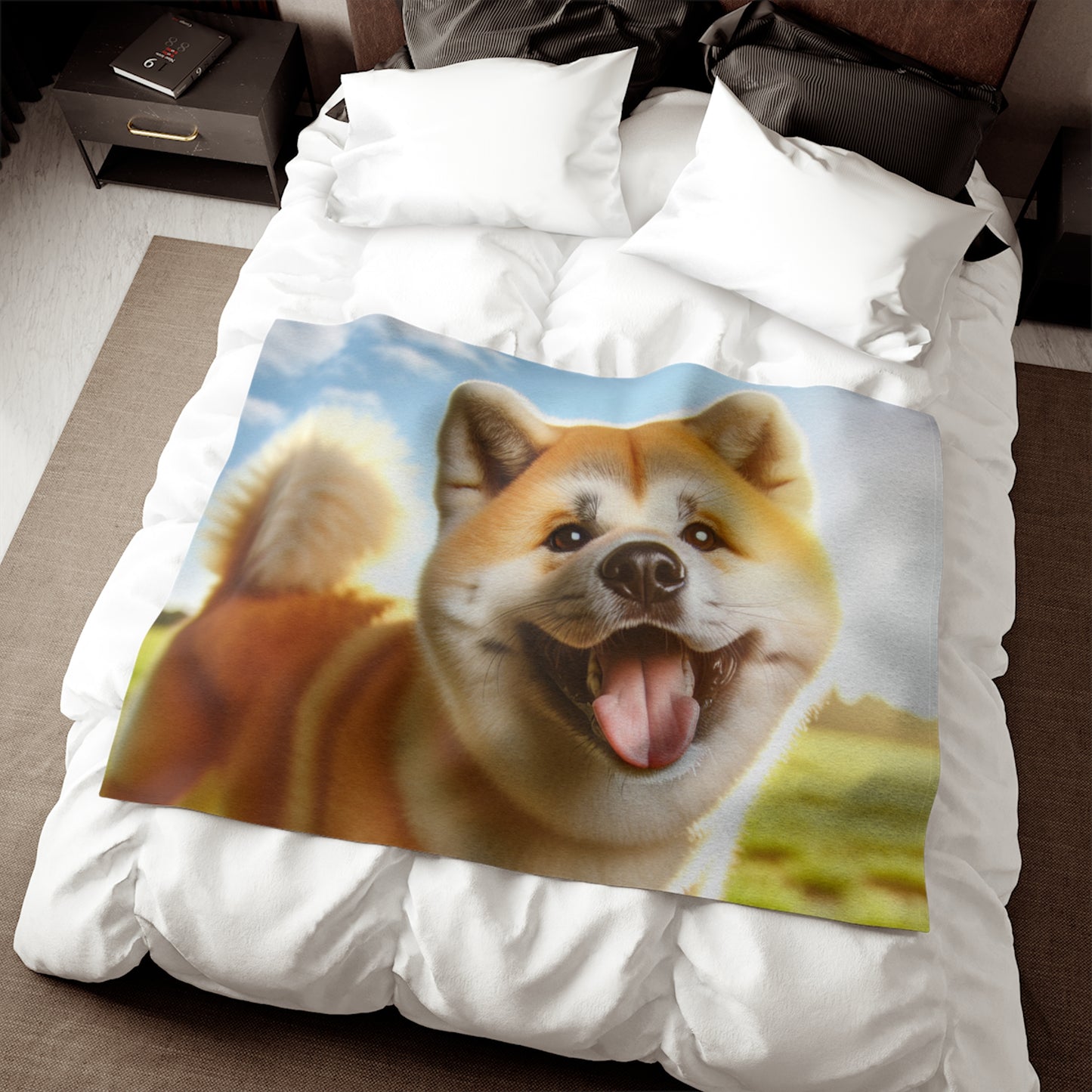 Akita Sweatshirt Blanket