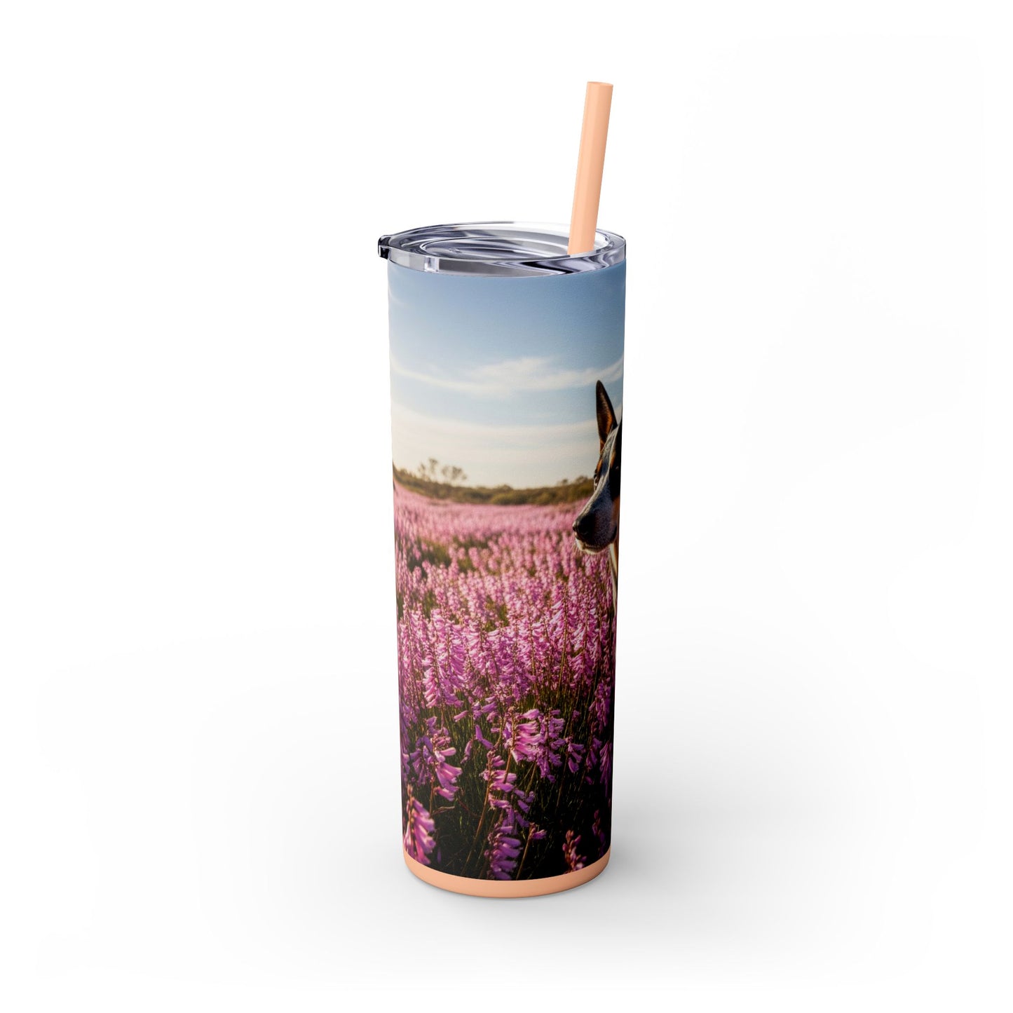 Australian Stumpy Tail Cattle Dog Tumbler with Straw, 20oz