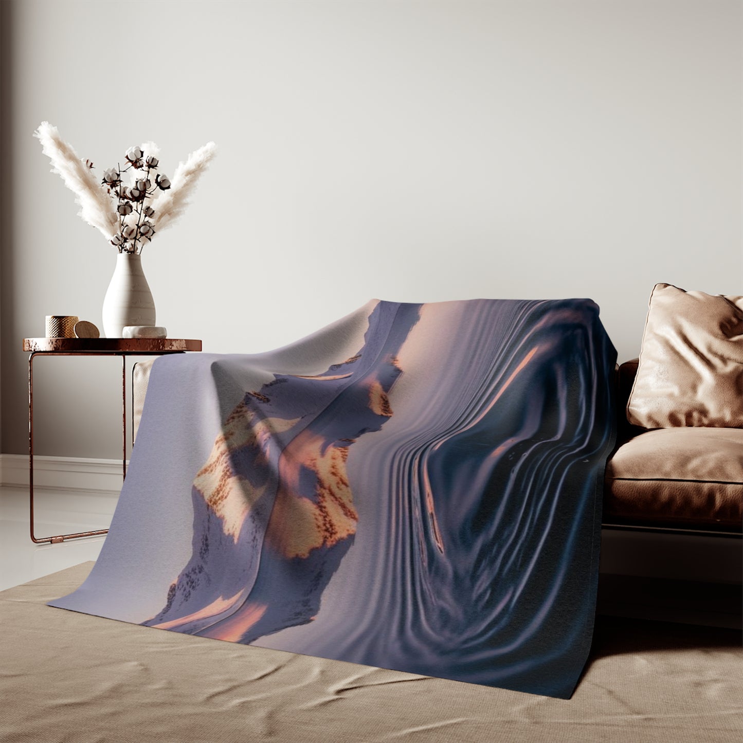 Ripple in a Mountain Lake Sweatshirt Blanket