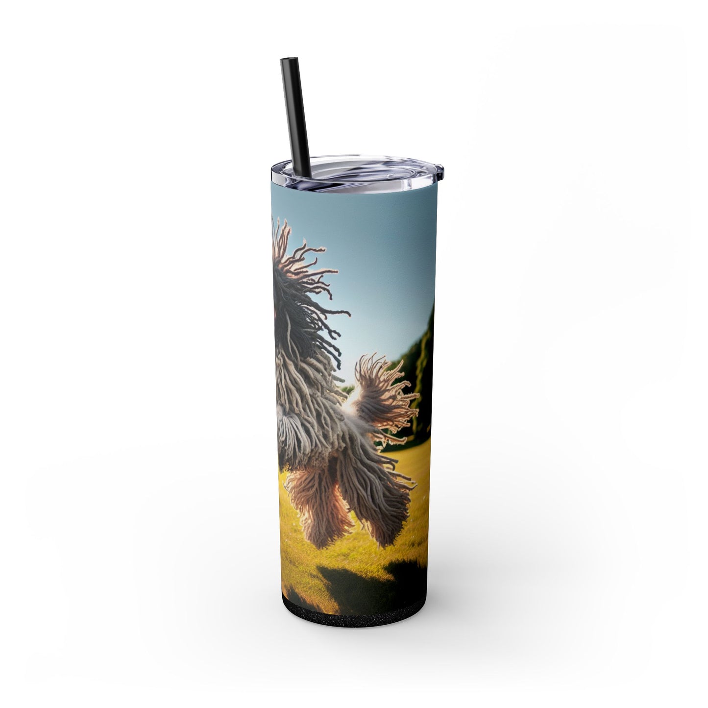 Puli Skinny Tumbler with Straw, 20oz