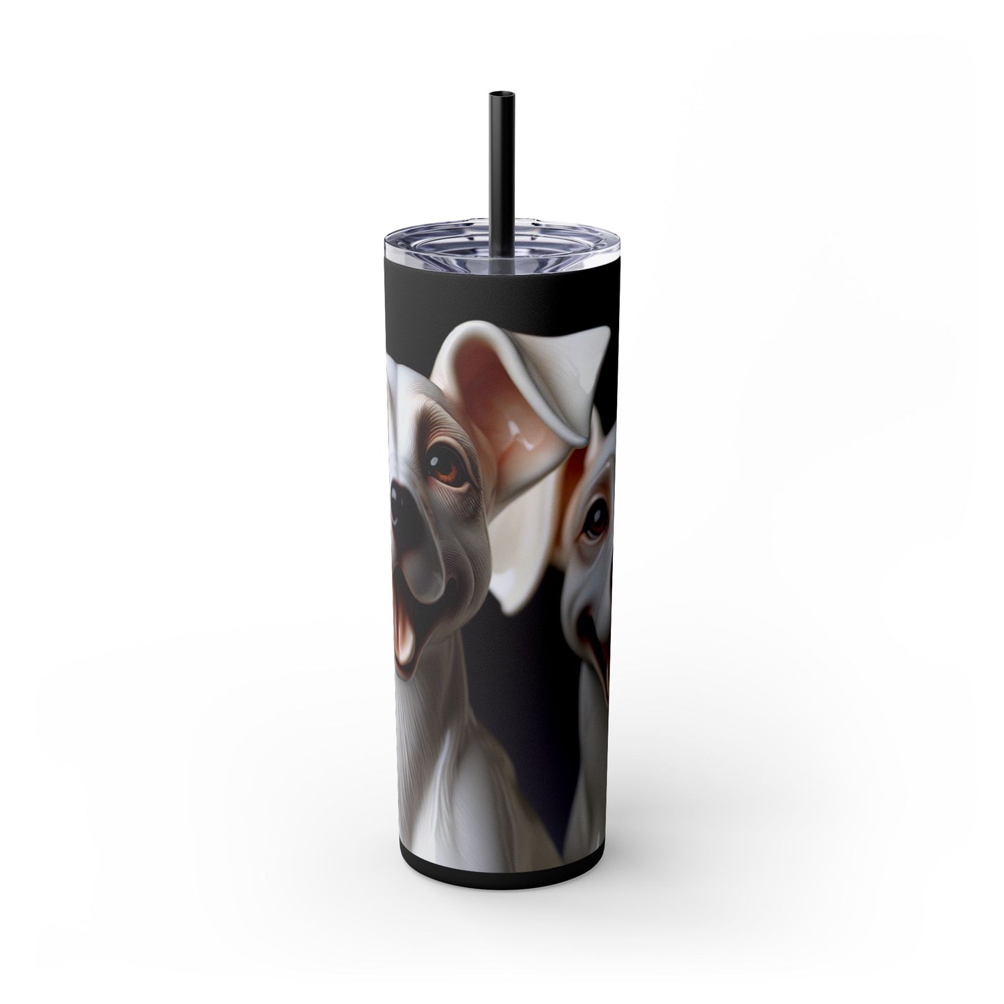 Porcelaine Tumbler with Straw, 20oz