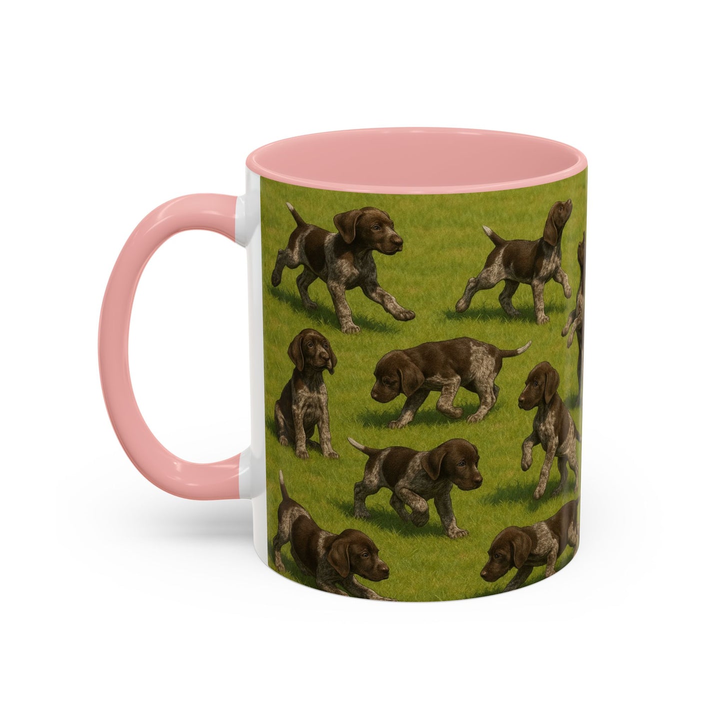 German Shorthaired Pointer puppies Accent Coffee Mug - Perfect Gift for Dog Lovers