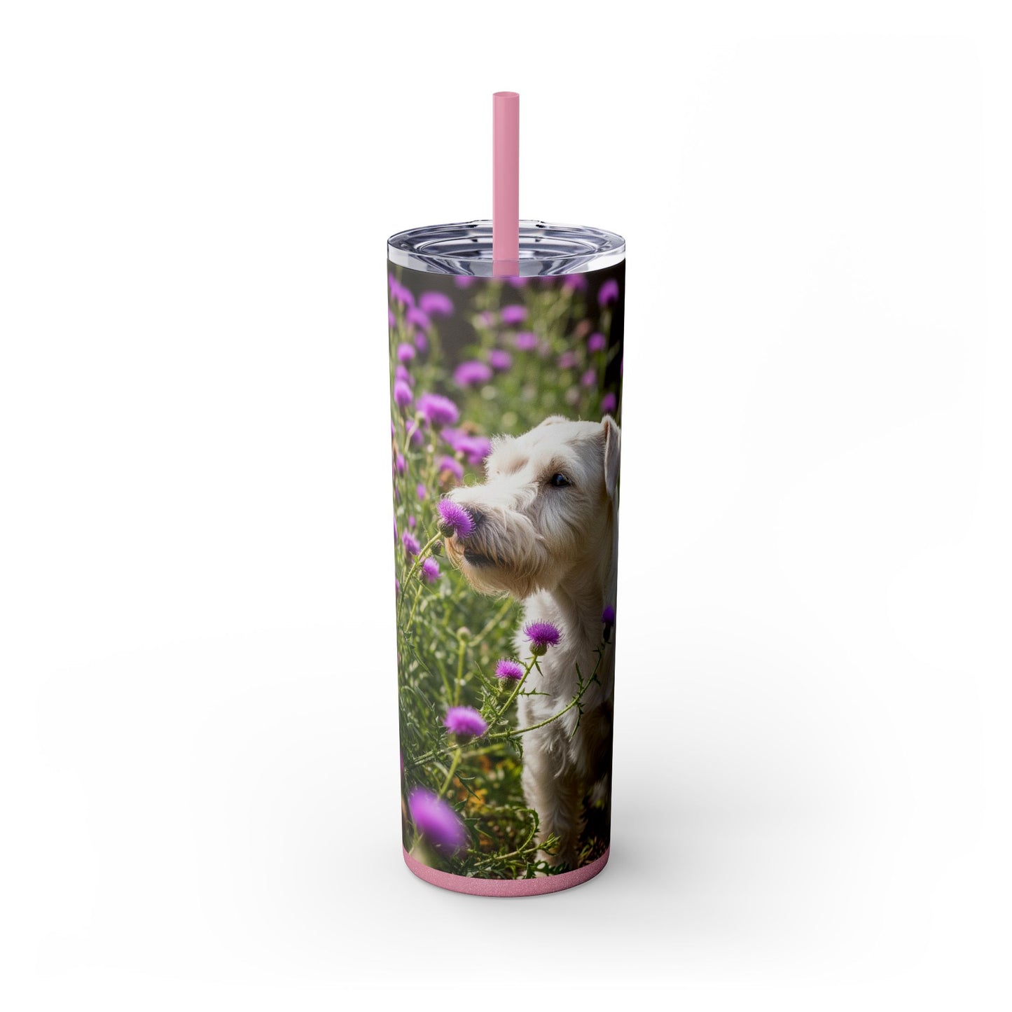 Sealyham Terrier Tumbler with Straw, 20oz