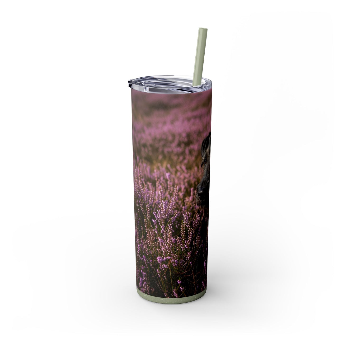 Glen of Imaal Terrier Skinny Tumbler with Straw, 20oz