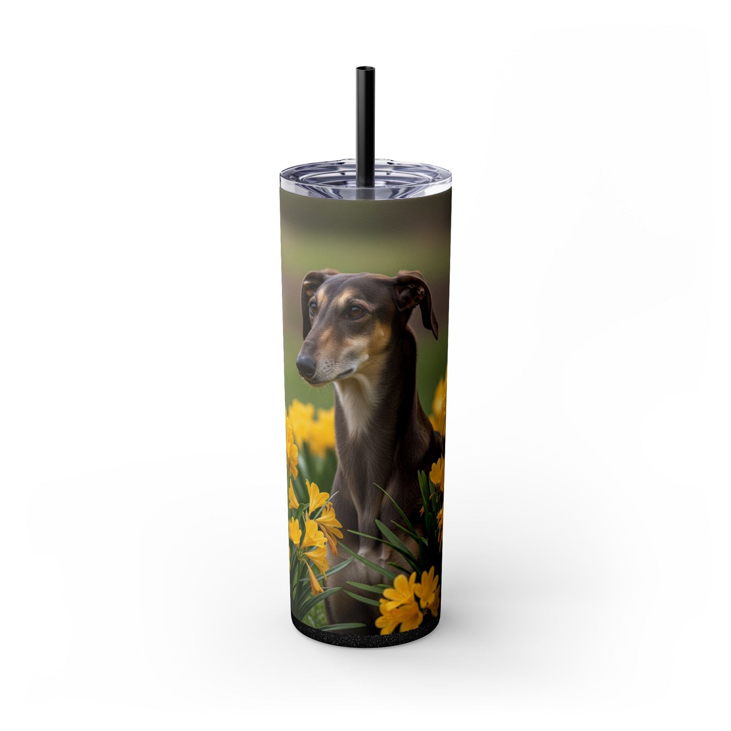 Sloughi Skinny Tumbler with Straw, 20oz