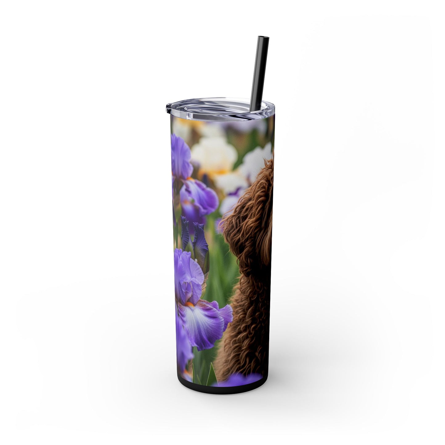 Barbet Skinny Tumbler with Straw, 20oz
