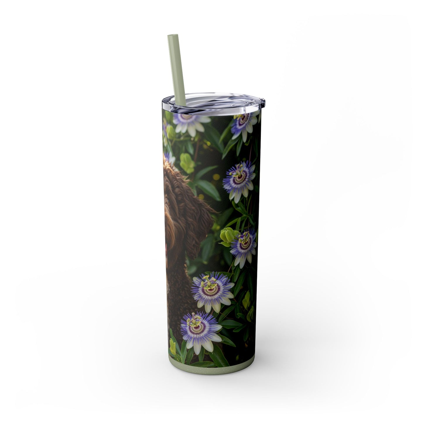 Spanish Water Dog Tumbler with Straw, 20oz