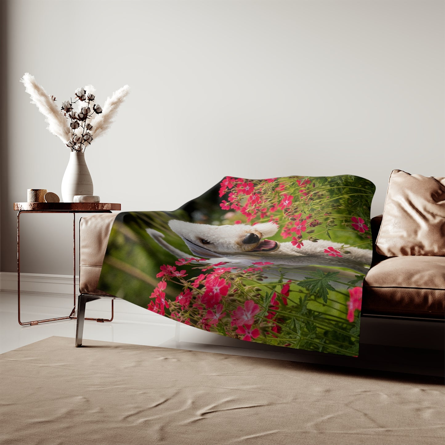 Bedlington Terrier Sweatshirt Blanket