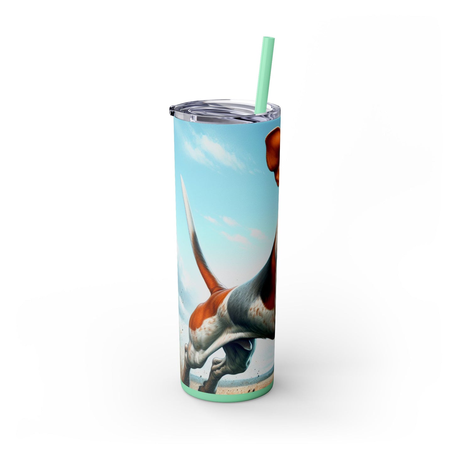 American English Coonhound Tumbler with Straw, 20oz