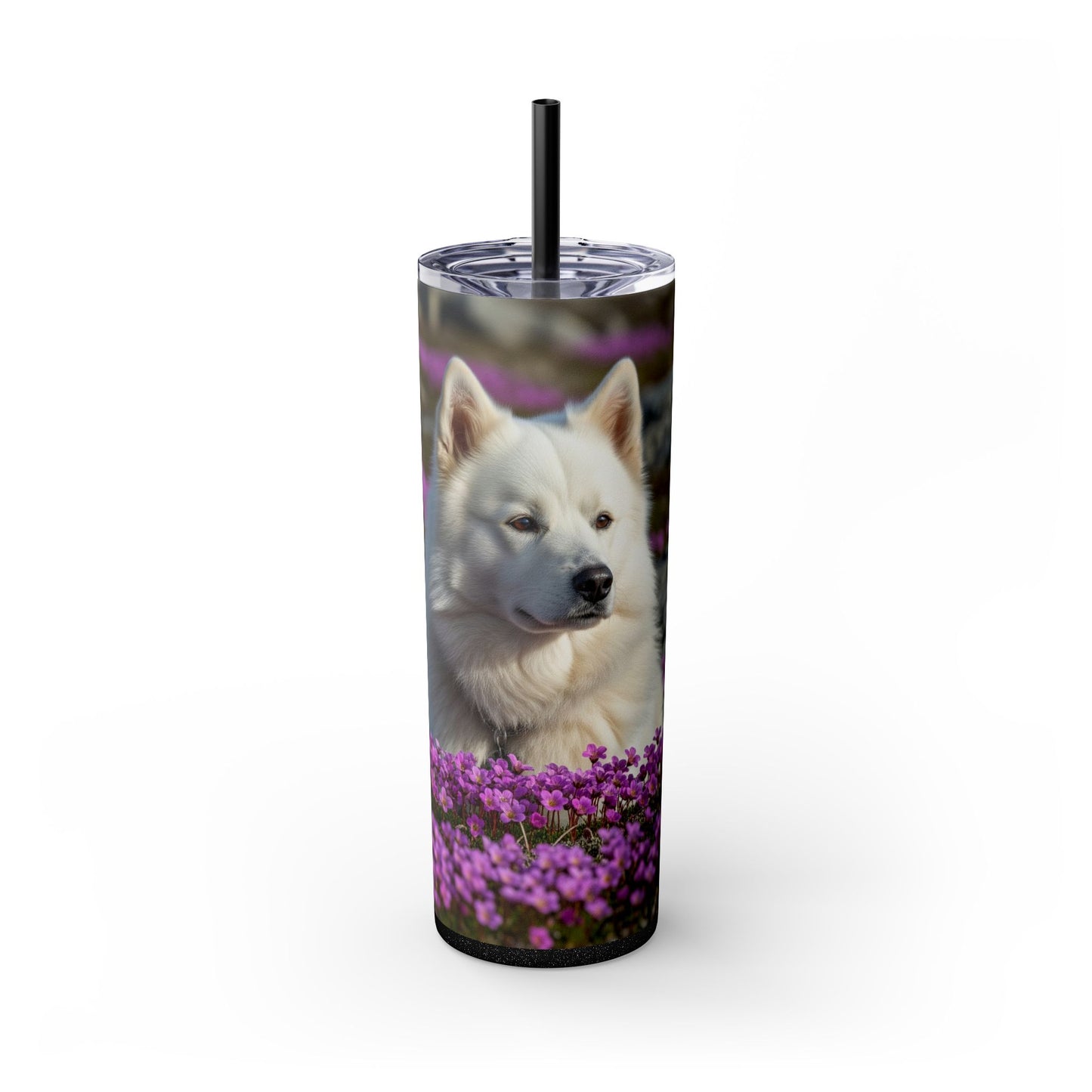 Canadian Eskimo Dog Tumbler with Straw, 20oz