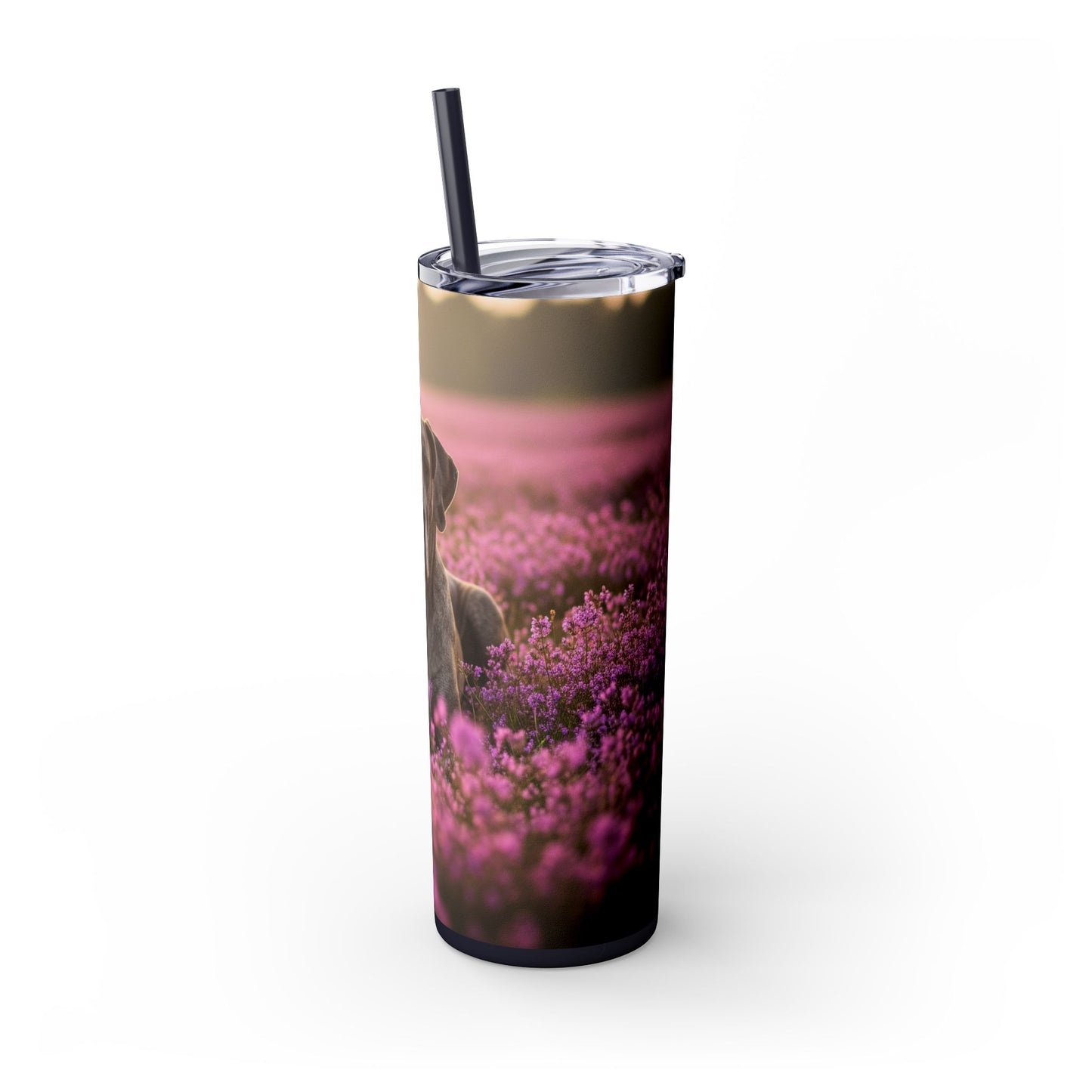 Great Dane Skinny Tumbler with Straw, 20oz