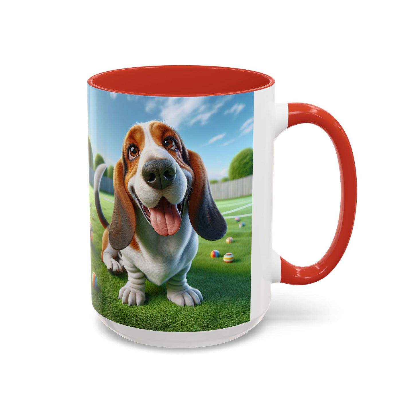 Basset Hound Accent Coffee Mug - Perfect Gift for Dog Lovers
