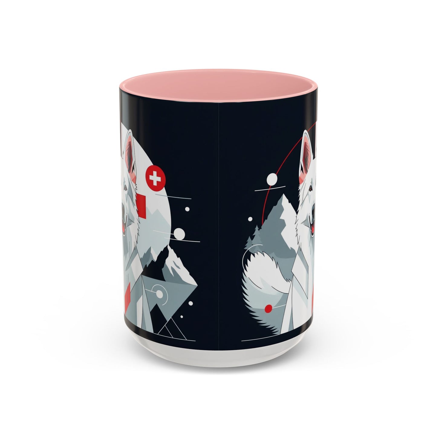 White Swiss Shepherd Dog Accent Coffee Mug - Perfect Gift for Dog Lovers