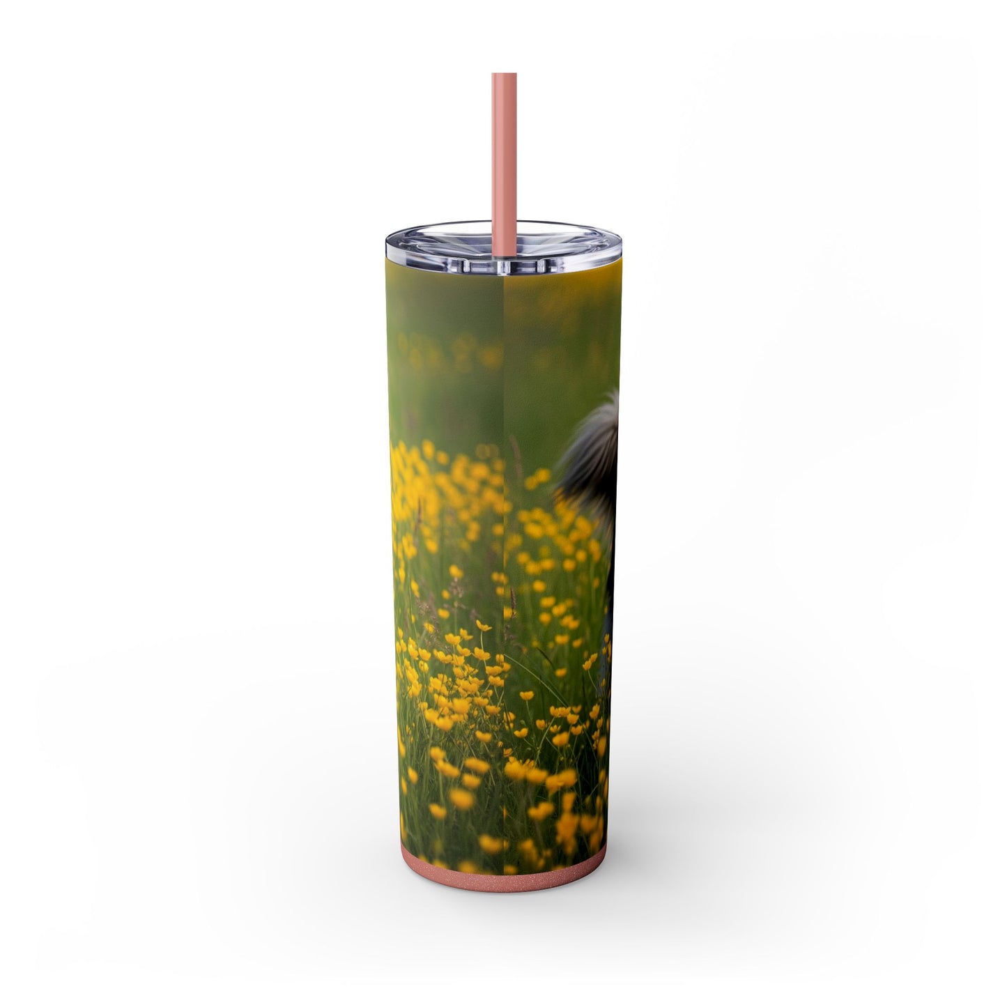 Belgian Sheepdog Tumbler with Straw, 20oz
