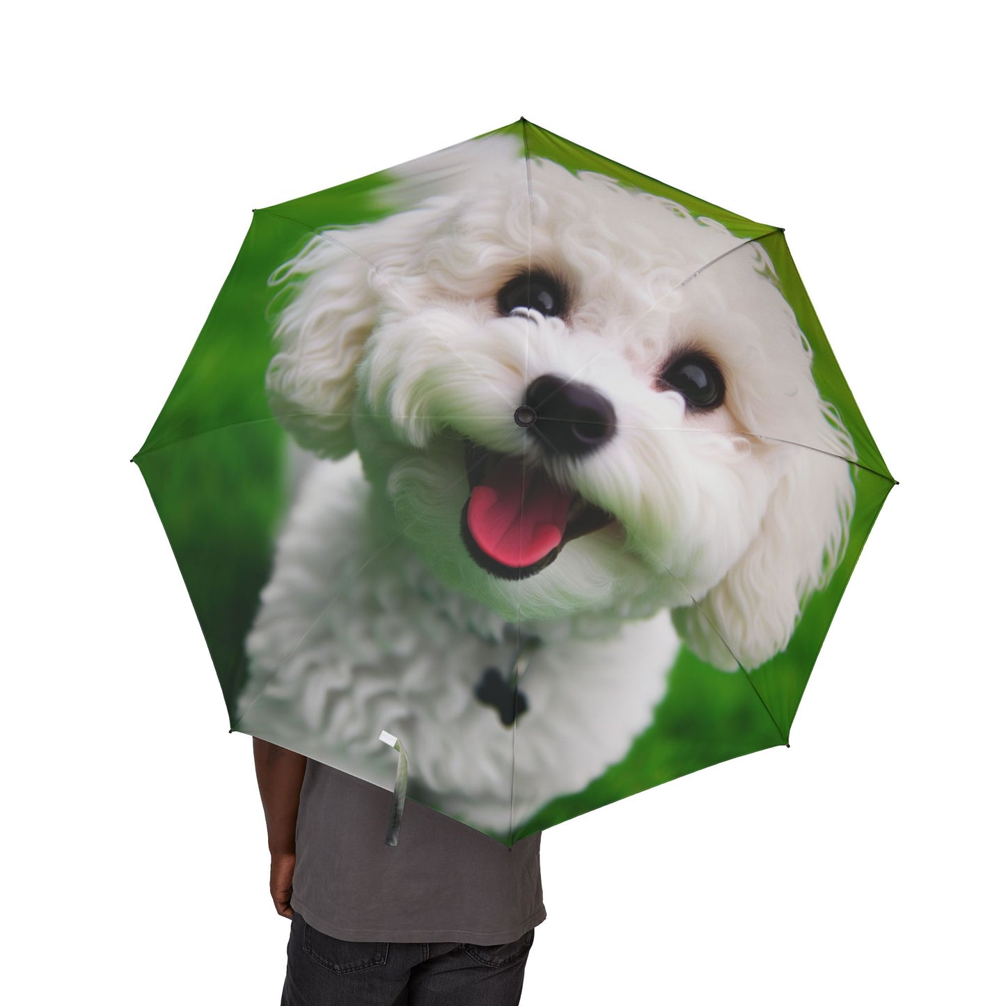 Bichonpoo Semi-Automatic Foldable Umbrella
