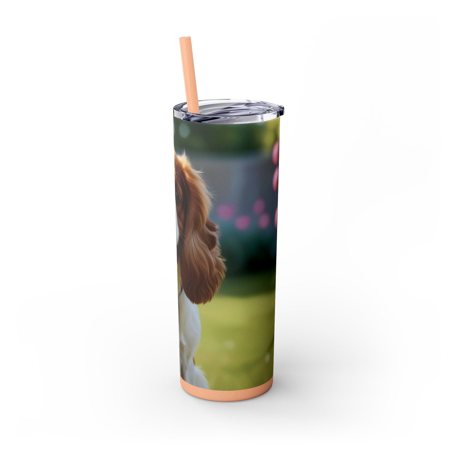 King Charles Spaniel Tumbler with Straw, 20oz