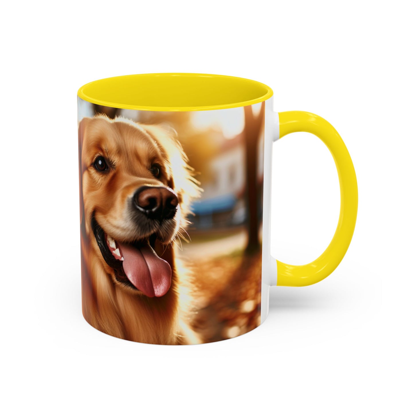 Golden Retriever Accent Coffee Mug - Perfect Gift for Dog Lovers