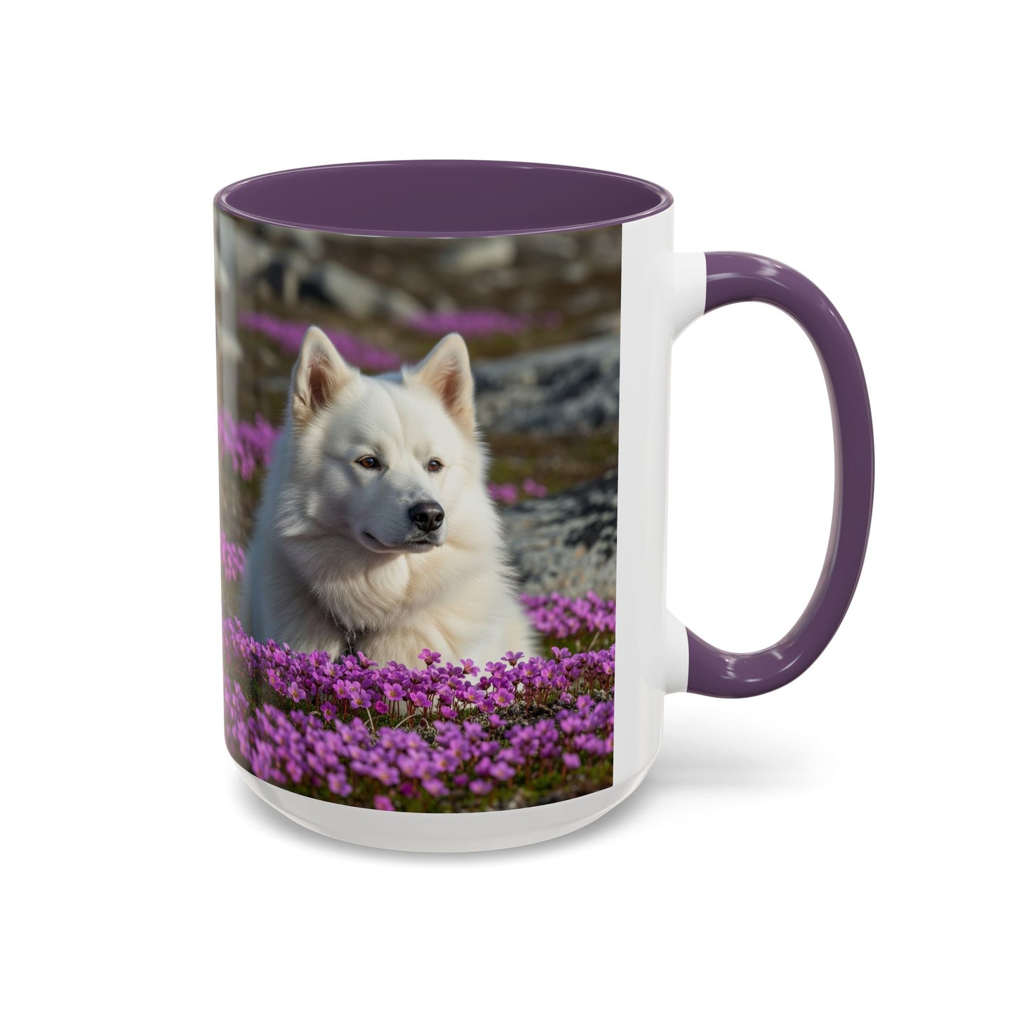 Canadian Eskimo Dog Accent Coffee Mug - Perfect Gift for Dog Lovers