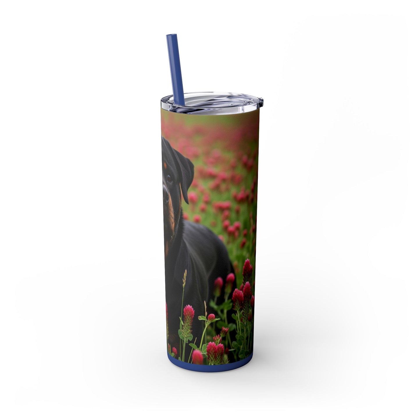 Rottweiler Tumbler with Straw, 20oz