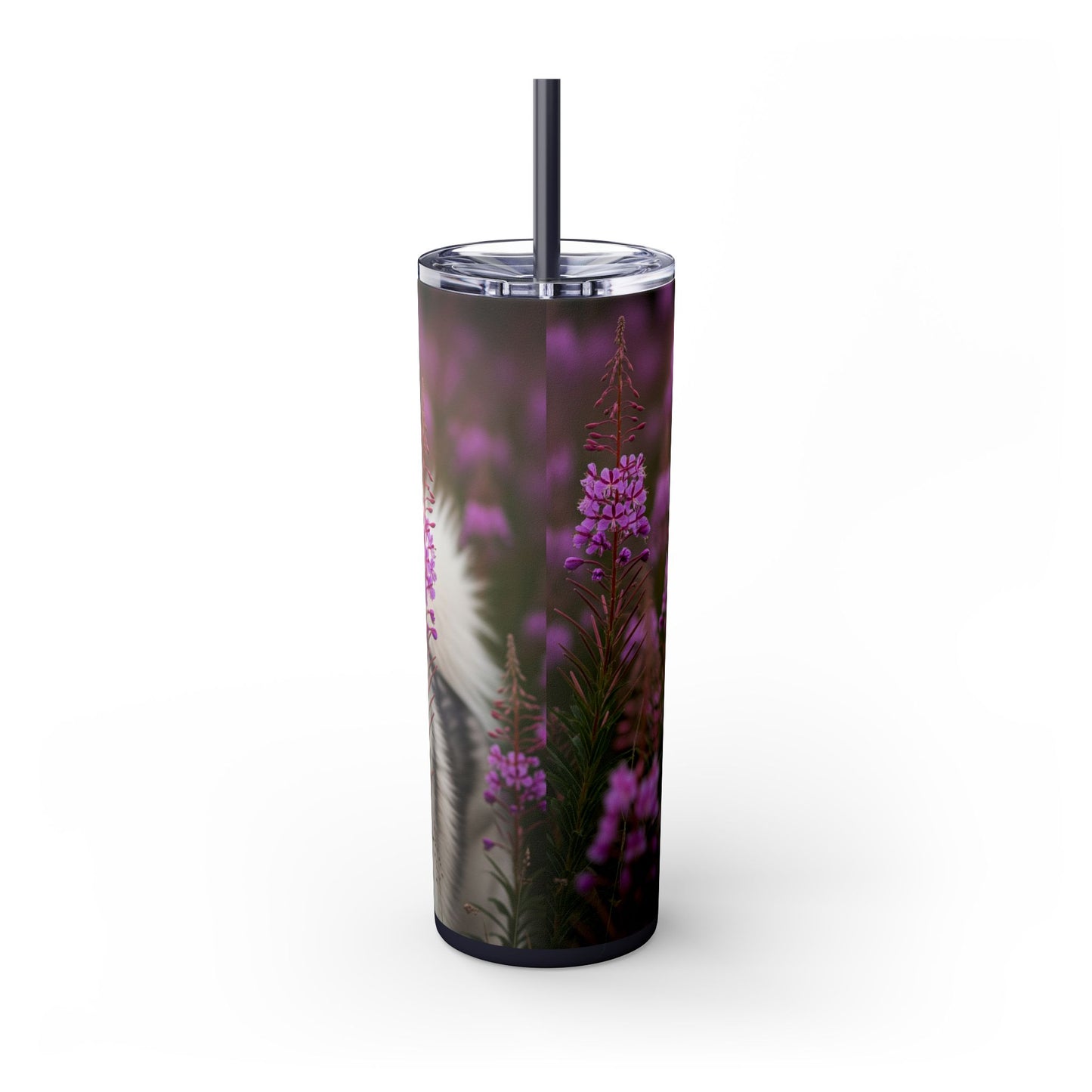 Alaskan Malamute Skinny Tumbler with Straw, 20oz