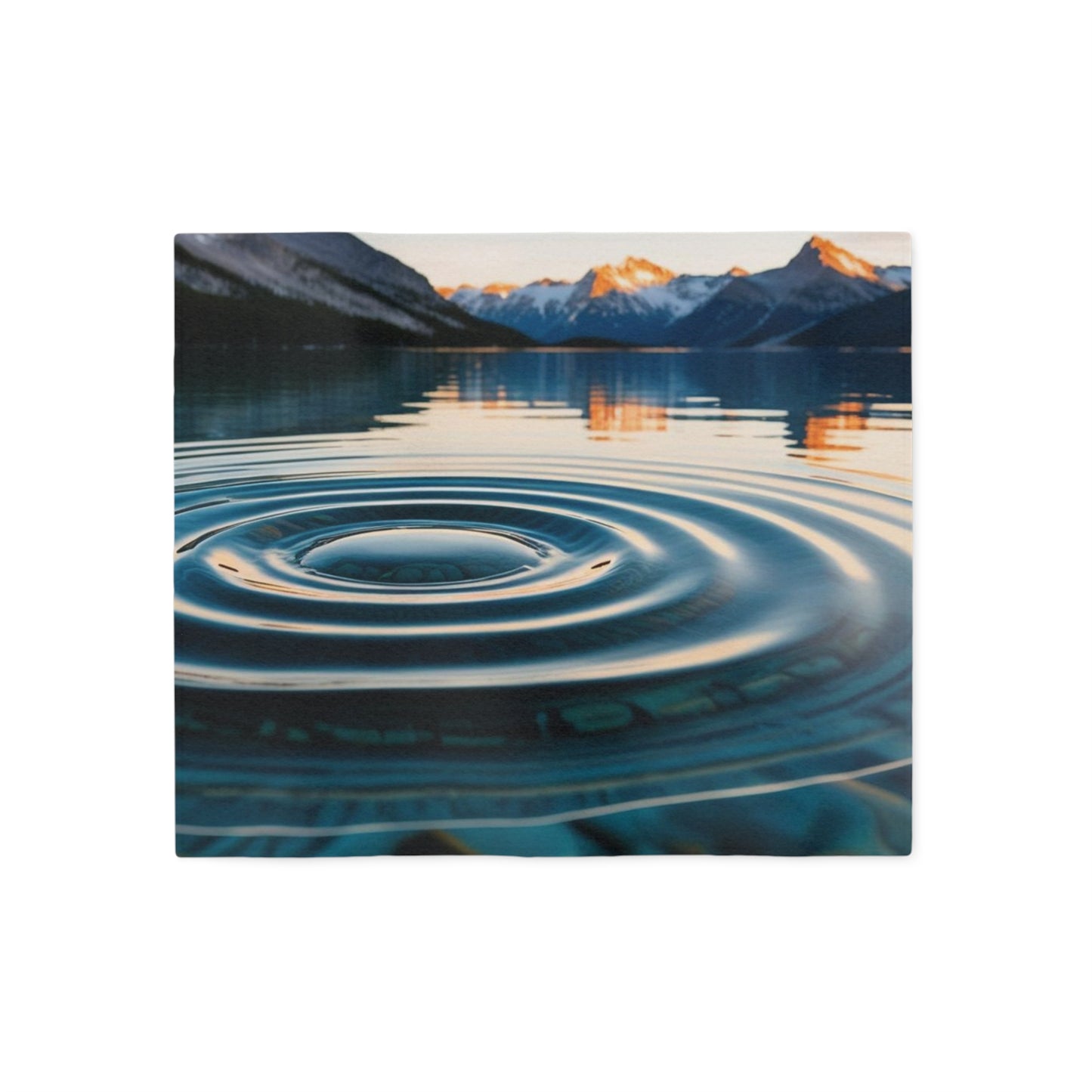 Ripple in a Mountain Lake Sweatshirt Blanket