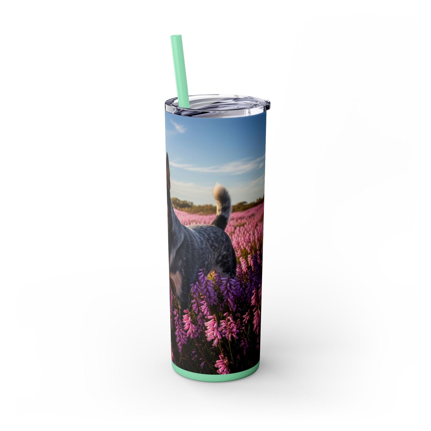 Australian Stumpy Tail Cattle Dog Tumbler with Straw, 20oz