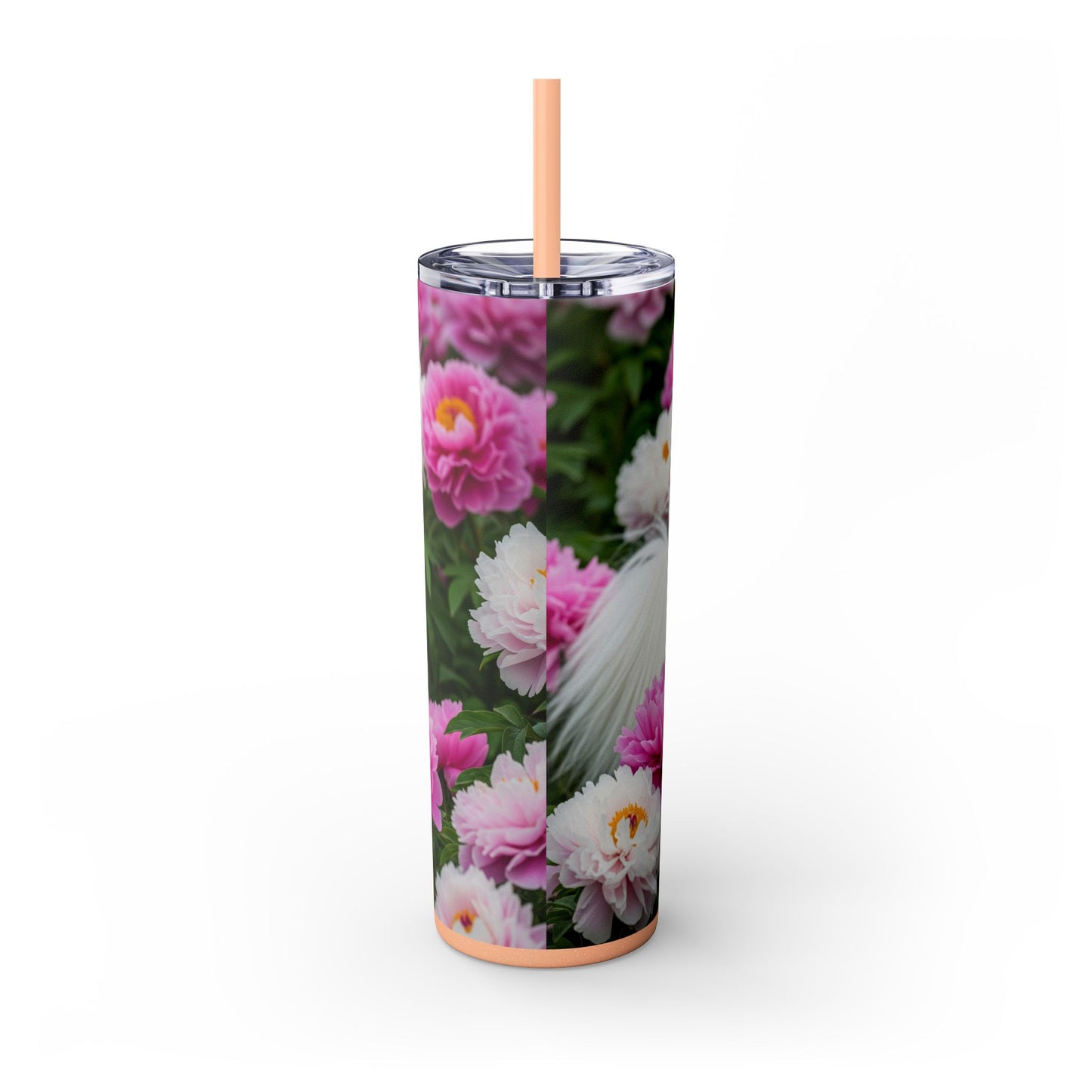 Tibetan Spaniel Tumbler with Straw, 20oz